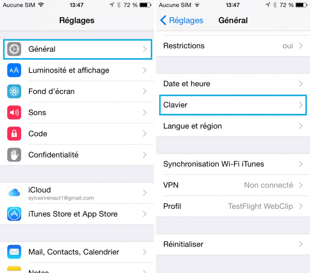 Emojis - iOS - clavier